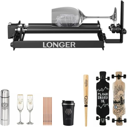 Longer Lasergravur-Roller und -Halterung: Perfekter Partner für Lasergravurmaschinen, Y-Achse 360° Rotation, 6-100 mm Gravurraum, kompatibel mit Laser Graviermaschinen anderer Marken. Longer Lasergravur-Roller und -Halterung: Perfekter Partner für Lasergravurmaschinen, Y-Achse 360° Rotation, 6-100 mm Gravurraum, kompatibel mit Laser Graviermaschinen anderer Marken. von Longer