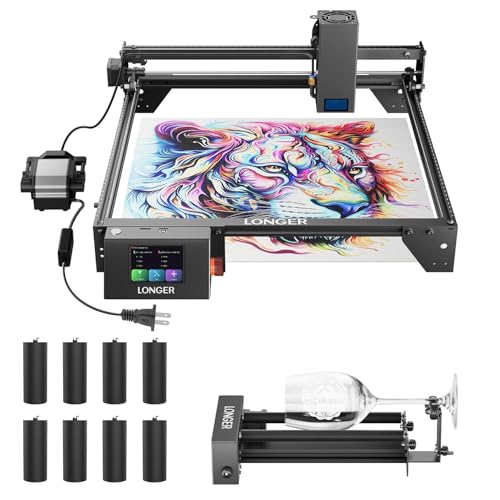 Longer 20W Laser Gravurmaschine Komplettset mit Air Assist Kit und Rotary Roller Gravurbereich 40x37 cm Farb Touchscreen Longer 20W Laser Gravurmaschine Komplettset mit Air Assist Kit und Rotary Roller Gravurbereich 40x37 cm Farb Touchscreen von Longer