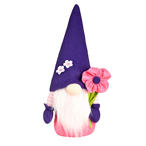 2 Stück Niedliche Wichtel Frühling Deko Frühlingswichtel Wichtel mit tulpen Blumensträuße Süßer Zwerg Wichtel Figuren Deko Frühling Frühlingsdeko Figuren Geschenk für Kinder Freundin Mama Muttertag von Longra