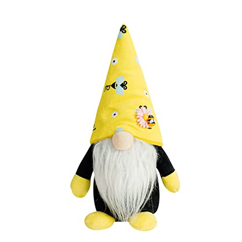 Biene Wichtel Frühling Bienenelfen Deko Frühling Wichtel Sonnenblume Dekoration Frühlingdeko Wichtel Bee Puppe Frühlingsdeko Figuren mit Sonnenblume und Bienen, Ostern Frühling Bienenelfen Deko von Longra