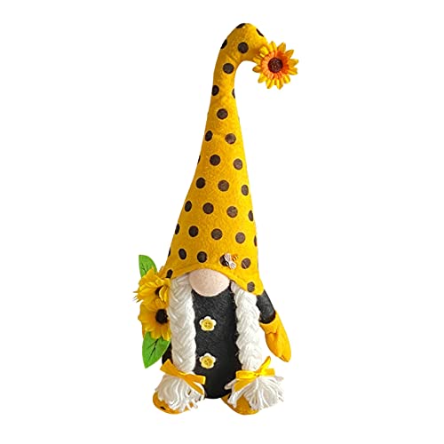 Biene Wichtel Frühling Sonnenblume Bee Wichtel Figuren Bienenelfen Deko Sonnenblume Wichtel Figuren Frühlingdeko Wichtel Figuren Bauernhaus Decorations Frühling Sommerdekoration mit Bienenzwerg von Longra