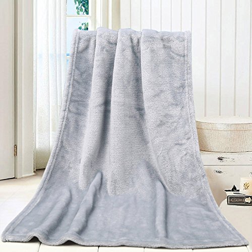 Longra Mini Flauschige Kuscheldecke für Kinder, 50X70CM, Sofa Decken, Fleecedecke für Couch weich und warm, Wohndecke flauschig Sofadecke Couchdecke (Grey, One Size) von Longra