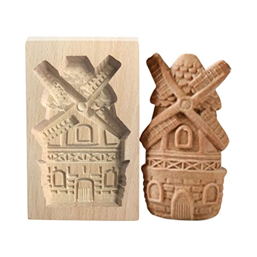 Plätzchenformen Cookie Cutter Keksformen Prägeform Backformen Holz-Backform Holzbackform Keksformen DIY Keks Pressstempel Formen, DIY Backformen Deko Hochzeit, Party, Ostern, Weihnachten (B, One Size) von Longra