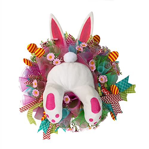 Türkranz Ostern Osterdeko Osterkranz Haustür Kranz Türkranz mit Ostereier Osterhase Blumen Kränze Girlande Wandkranz Türkranz Ganzjährig Türkranz Frühling Tür Deko Ostern Frühlings Frühlingskranz von Longra