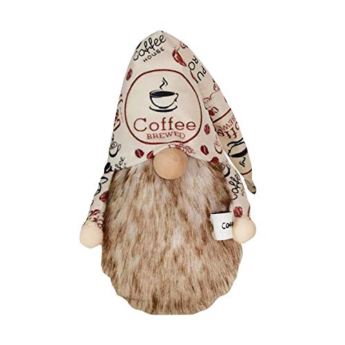 Wichtel Frühling Deko Kaffee Wichtel Kaffee Dekoration Frühlingswichtel Wichtel Figuren Deko Frühling Frühlingsdeko Figuren für Kinder Mama Muttertag Bauernhaus Ostern Decorations für Home Küche von Longra