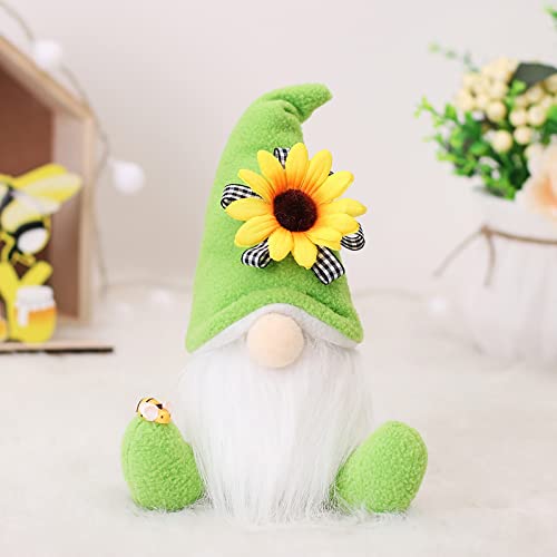 Wichtel Frühling Deko Sonnenblume Frühlingswichtel Wichtel Figuren Deko Frühling Ostern Deko Frühlingsdeko Figuren für Kinder Freundin Mama Muttertag Wichtel Bauernhaus Decorations für Home Küche von Longra