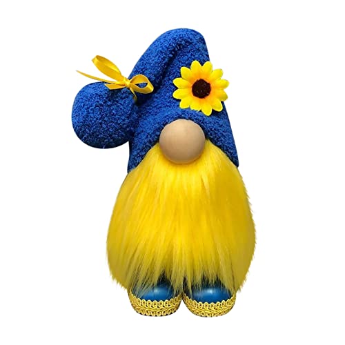 Wichtel Frühling Deko Sonnenblume Frühlingswichtel Wichtel Figuren Deko Frühling Ostern Deko Frühlingsdeko Figuren für Kinder Freundin Mama Muttertag Wichtel Bauernhaus Decorations für Home Küche von Longra