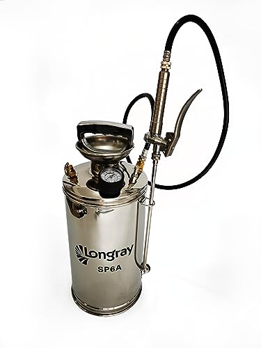 Longray Handgepumpter Edelstahlsprüher (1,5 Gallon) von Longray