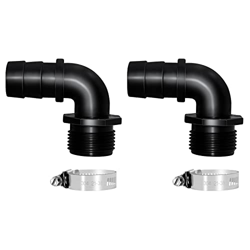 LONGRUN Rohranschluss PVC Schlauchadapter, männlicher 1,2 "Npt x 1" Barb Rohr Fabrik für Garten Aquarium Wasserrohr-4 Teile Set von Longrun