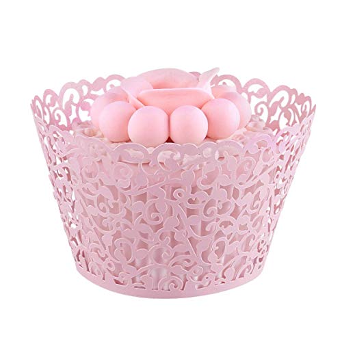 Longsing Hochzeit Cupcakes Cupcake Wrapper Cupcake Dekorationen fur Hochzeit Birthday Party Supplies 50 Stuck von Longsing