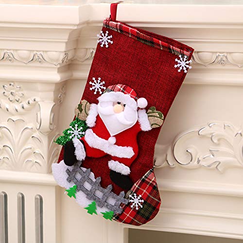 Longsing Weihnachtsstrumpf Schneemann Strumpf Santa Strumpf Perfekt für Weihnachten Kamin Geschenke WohnaccessoiresWZ Longsing Weihnachtsstrumpf Schneemann Strumpf Santa Strumpf Perfekt für Weihnachten Kamin Geschenke WohnaccessoiresWZ von Longsing