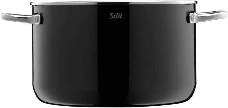 Silit Silit Silargan® Elegance Fleischtopf mit Deckel, 24 cm, Black von Silit