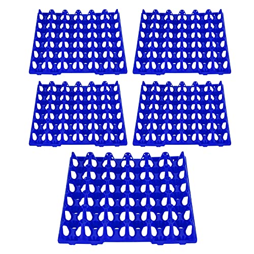 5 STÜCKE Kunststoff Egg Flats 30 Zellen Eierkisten Halter Tablett für Lagerung Transport Home Farm Supplies(Blau) von Longzhuo