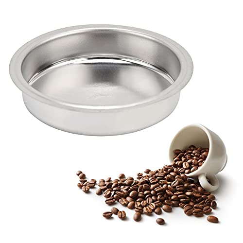 Blindfilter Espressoversorgung Blindscheibe 51mm Kaffeemaschine Edelstahl Rückspüleinsatz Metall Blindfilter für Delongh EC680 EC685 von Longzhuo