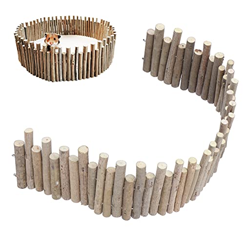 Hamster Holzzaun Ratte Leiter Brücke Spielzeug Holzleiter Natürliches Versteck für Kleintiere(30cm) von Longzhuo