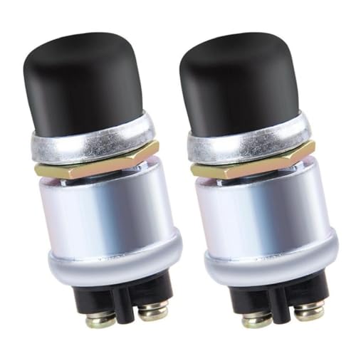 Longzhuo 2 Stück Horn Motorstartschalter SPST Druckknopf Starter Wasserdicht 50A 12V für Auto Boot Longzhuo 2 Stück Horn Motorstartschalter SPST Druckknopf Starter Wasserdicht 50A 12V für Auto Boot von Longzhuo