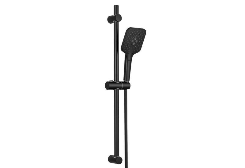 Lonheo Max Brausegarnitur Schwarz Duschstange mit Handbrause 3 Strahlarten für Handbrausen, Höhe 70 cm, 1 Strahlart(en), Kein Wasserhahn von Lonheo Max
