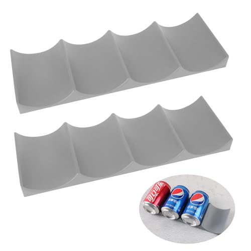 Flaschenregal Kühlschrank, 2 Stück Kühlschrank Flaschenhalter Kühlschrank Flaschenablage Silikon Flaschenregal Getränke Organizer Kühlschrank Für Tisch Pantry Cabinet Bier Halter Trinkflaschen von Lonimia