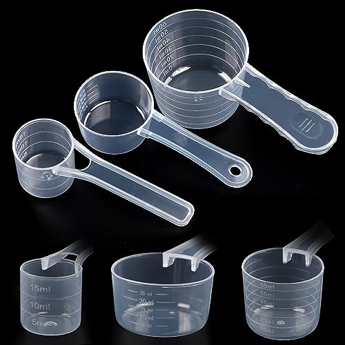 Messlöffel Set, 60ml 30ml 7.5g Waschmittel Dosierhilfe, Kunststoff Measuring Spoons Transparent mit Skala, Löffel Kunststoff, Einsetzbar als Dosierhilfe für Waschmittel,Küche zum Backen (3 Stück) Messlöffel Set, 60ml 30ml 7.5g Waschmittel Dosierhilfe, Kunststoff Measuring Spoons Transparent mit Skala, Löffel Kunststoff, Einsetzbar als Dosierhilfe für Waschmittel,Küche zum Backen (3 Stück) von Lonimia