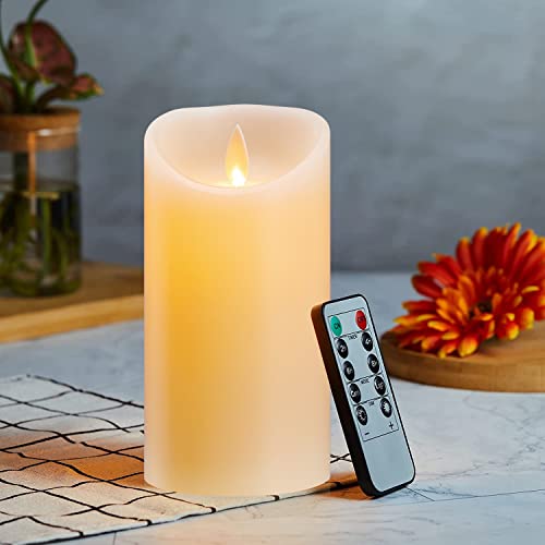 LED Kerzen, Kerzen Luminicious, Halloween Kerzen, Flammenlose Kerzen, LED Kerzen mit Fernbedienung, Echtwachssäule Kerzen Flackern, Batteriebetriebene Outdoor LED Kerzen mit Timer-12.5cm Warmweißes LED Kerzen, Kerzen Luminicious, Halloween Kerzen, Flammenlose Kerzen, LED Kerzen mit Fernbedienung, Echtwachssäule Kerzen Flackern, Batteriebetriebene Outdoor LED Kerzen mit Timer-12.5cm Warmweißes von Lonkenn