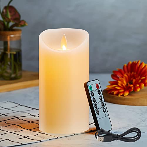 LED Kerzen, Wiederaufladbar Kerzen, Halloween Kerzen, LED Kerzen mit Fernbedienung, Flammenlose Flackern Kerzen, Outdoor LED Kerzen mit Timer 10cm, USB Ladekabel Inbegriffen-Elfenbeinfarbe LED Kerzen, Wiederaufladbar Kerzen, Halloween Kerzen, LED Kerzen mit Fernbedienung, Flammenlose Flackern Kerzen, Outdoor LED Kerzen mit Timer 10cm, USB Ladekabel Inbegriffen-Elfenbeinfarbe von Lonkenn