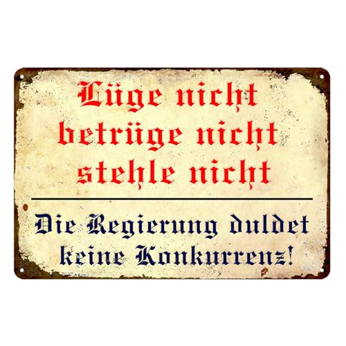 Blechschild-Blechschilder Retro,Metallschild Vintage Zubehör Outdoor Deko 20x30cm von Lonmo Art