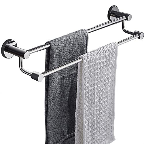 Handtuchstange, Edelstahl, doppelter Handtuchhalter, Wandmontage, lang, 80 cm, 90 cm, 100 cm, 110 cm, 120 cm, Handtuchhalter, polierte Oberfläche (Size : 120cm) von Lonmrrton