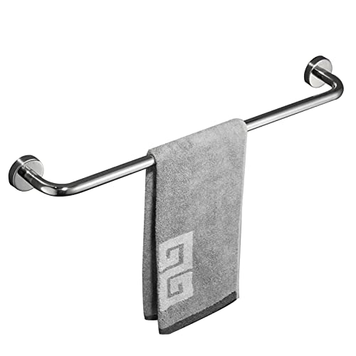 Lonmrrton Handtuchhalter, Wandmontage, poliert, Handtuchstange, einzelne Handtuchstange für Bad und Küche, runde Handtuchstange, Schraubenmontage (Size : 110cm) von Lonmrrton
