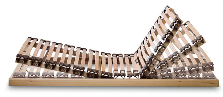 Lattenrost 100 x 220 cm Bioflex-Natur manuell verstellbar von Lonsberg von Lonsberg