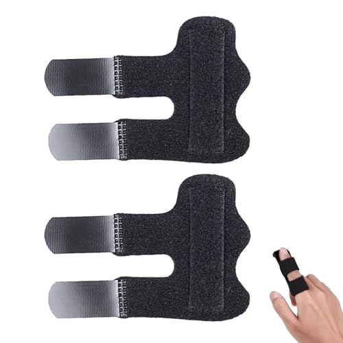 Lonwiner 2 Stück Fingerschiene, Schnell Anwendbare Fingerbandage Langlebige Fingerbandage mit Guter Haftung für Sport und Fitness, Schwarz Lonwiner 2 Stück Fingerschiene, Schnell Anwendbare Fingerbandage Langlebige Fingerbandage mit Guter Haftung für Sport und Fitness, Schwarz von Lonwiner