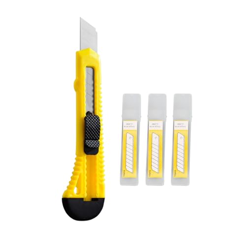 Lonwiner 4 Stück Cuttermesser Set Teppichmesser, Hochwertige Kunstmesser Schneidmesser für Bastel und Profiarbeit für Bastelprojekte von Lonwiner