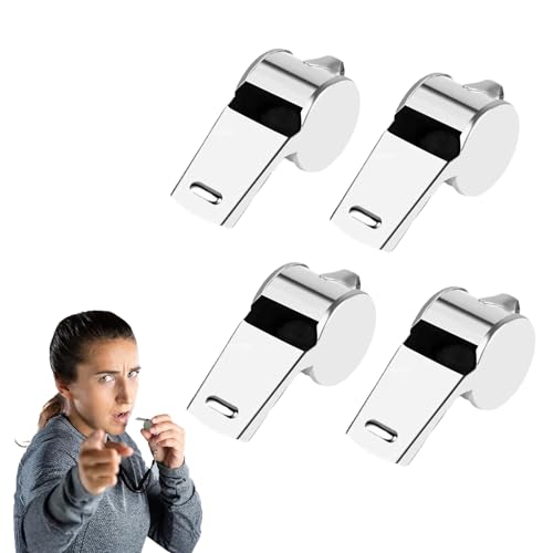Lonwiner 4 Stück Edelstahl Trillerpfeife, Sportunterricht Trillerpfeife Whistle Handpfeife Schiedsrichter Pfeife Trillerpfeife Personalisiert Lonwiner 4 Stück Edelstahl Trillerpfeife, Sportunterricht Trillerpfeife Whistle Handpfeife Schiedsrichter Pfeife Trillerpfeife Personalisiert von Lonwiner