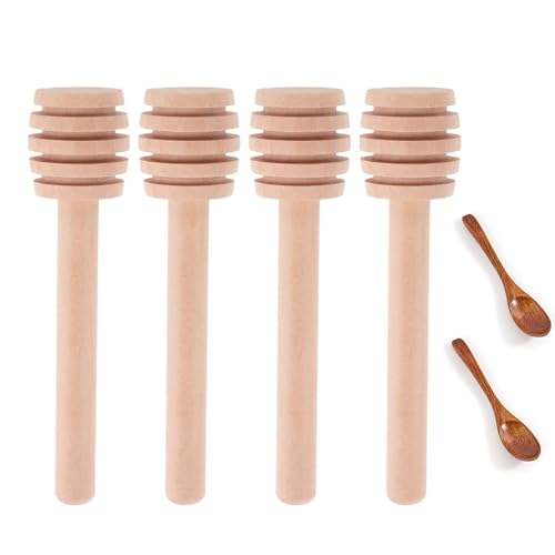 Lonwiner 4 Stück Honigrührer Honiglöffel, Honig Rührer Kochlöffel Holz Honigschleuder Holzlöffel Set Eislöffel Holz Honigschleuder Manuell Lonwiner 4 Stück Honigrührer Honiglöffel, Honig Rührer Kochlöffel Holz Honigschleuder Holzlöffel Set Eislöffel Holz Honigschleuder Manuell von Lonwiner