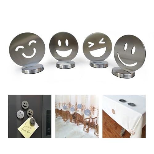 Lonwiner 4 Stück Tischdeckenbeschwerer Magnet Smiley, Tischdeckenbeschwerer für Draußen Vorhang Beschwerer Outdoor Duschvorhang Beschwerer Lonwiner 4 Stück Tischdeckenbeschwerer Magnet Smiley, Tischdeckenbeschwerer für Draußen Vorhang Beschwerer Outdoor Duschvorhang Beschwerer von Lonwiner