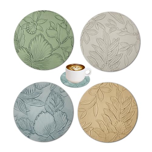 Lonwiner 4 Stück Untersetzer Leder, Untersetzer Gläser Tisch Untersetzer Set Glasuntersetzer Leder Glitzernde Aus Glas Untersetzer, 4 Farben Lonwiner 4 Stück Untersetzer Leder, Untersetzer Gläser Tisch Untersetzer Set Glasuntersetzer Leder Glitzernde Aus Glas Untersetzer, 4 Farben von Lonwiner