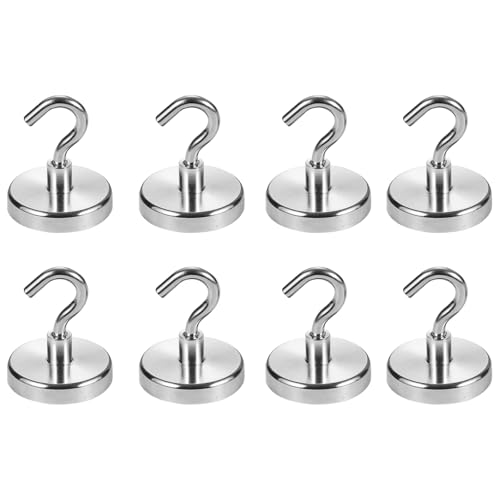 Lonwiner 8 Stück Magnethaken, Extra Stark Magnethaken Starke Magnete mit Haken Magnet mit Öse Magnete für Magnettafel Schraubhaken Lonwiner 8 Stück Magnethaken, Extra Stark Magnethaken Starke Magnete mit Haken Magnet mit Öse Magnete für Magnettafel Schraubhaken von Lonwiner