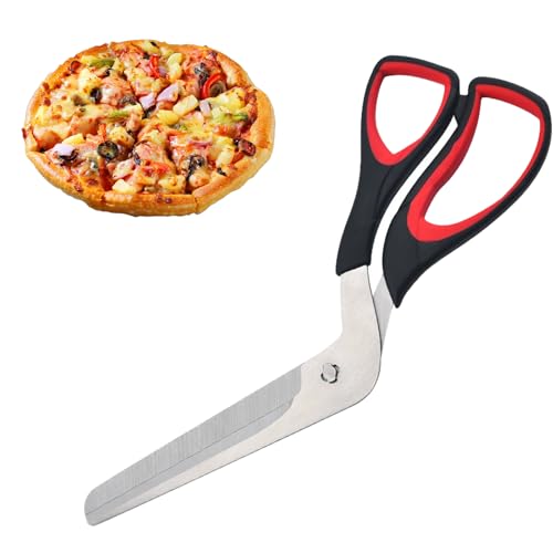 Lonwiner Lebensmittelecht Scharf Pizzaschere, Multifunktionale Küchenschere von Scherenpalast Edelstahlklinge und Weichem Griff Pizza Schneider Lonwiner Lebensmittelecht Scharf Pizzaschere, Multifunktionale Küchenschere von Scherenpalast Edelstahlklinge und Weichem Griff Pizza Schneider von Lonwiner