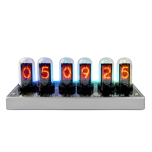 Lonyiabbi Elektronische LED-Leuchtröhre, Simulation, Nixie-Röhre, 5 V, Wecker, USB-betrieben, Heimdekoration, Geschenk von Lonyiabbi