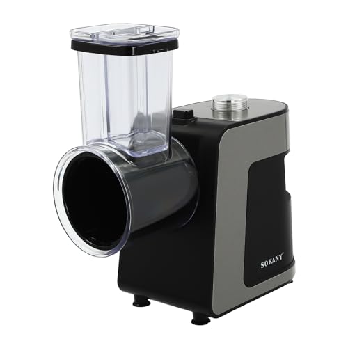 Loobiiny Elektrische GemüSeschneidemaschine 1000w,Edelstahl GemüSehobel Mit 10 Klingen,GemüSeschneider Zerkleinerer,Multifunktionale Spiralschneider von Loobiiny