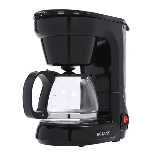 Loobiiny Kaffeemaschine KaffeebrüHer,Tropfkaffeemaschine, Espressomaschine Mit Glaskanne SiebbehäLter Und Siebsieb,Filterkaffeemaschine 750ml von Loobiiny