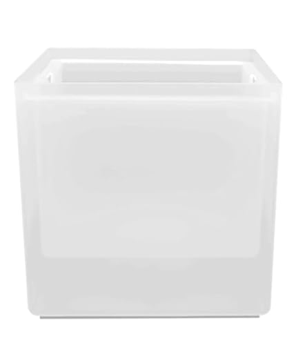 Loobiiny LED Farbwechsel EisküBel,3.5l GeträNkebehäLter SektküHler,Eiseimer Mit Multi-Farbwechsel,Batteriebetriebene EiswüRfelbehäLter von Loobiiny