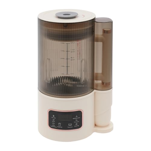 Loobiiny Sojamilchmaschine,1500ml Pflanzenmilchbereiter Mit Lcd-Display,Nussmilchbereiter Saftmaschine 500w,Hafermilch Maschine,Sojamilchmaker FüR Kalte GeträNke HeißGeträNke von Loobiiny