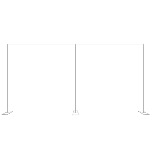 3x6M Hochzeitsbogen,Hochzeitsbogen Quadrat Ballonbogen,Hochzeitsbogen-HintergrundstäNder,GroßE WeißE Quadrat Metall Traubogen KulissenstäNder,FüR Laube Hochzeit Torbogen Zeremonie Fotografie Party von Loohacp