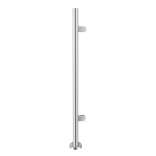 Geländerpfosten,Universalpfosten,Handlauf Edelstahl,Edelstahl-Handlauf Geländer,Geländerpfosten,Absperrpfosten,Rohr-Durchmesser 4.2cm,für Balkongeländer, Terrassengeländer von Loohacp