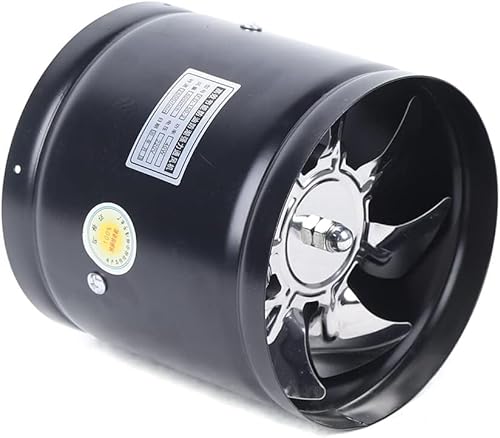 Loohacp Abluftventilator Axialer Rohrventilator, Kanaleinbau Ventilator Leise Ø 150mm 500m³/h, für Lüftung oder Wärmeableitung in Küchen, Wohnzimmer von Loohacp