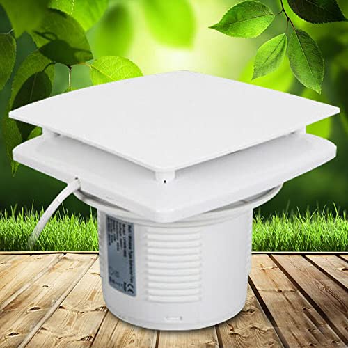 Loohacp BadLüfter, 100mm Wandlüfter Abluft Lüfter Ventilator Küche WC Bad Abluftventilator 100 m³/h Küche Schlafzimmer Toiletten Büro von Loohacp