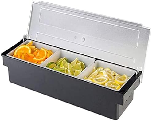 Loohacp ZutatenbehäLter Fruit Organizer Box,Obstkiste Obstbox ZutatenbehäLter 3 EinsäTze Zutatenbox GewüRzgläSer Set, KüHlbox FüR Restaurant, Bar, Picknick, Party Loohacp ZutatenbehäLter Fruit Organizer Box,Obstkiste Obstbox ZutatenbehäLter 3 EinsäTze Zutatenbox GewüRzgläSer Set, KüHlbox FüR Restaurant, Bar, Picknick, Party von Loohacp