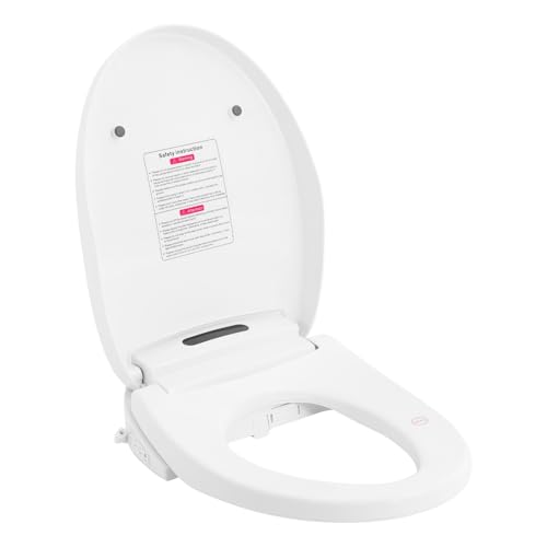 Verlängerter Bidet Toilettensitz,Elektrisch beheizter Smart-Toilettensitz,Ferngesteuerter Toilettendeckel,Beheizter Toilettensitz,Intelligenter Toilettendeckel-Sitz,FüR Haushalten,Hotels von Loohacp
