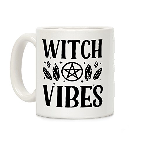 lookhuman Hexe Vibes weiß 11 Unze Keramik Kaffee Tasse lookhuman Hexe Vibes weiß 11 Unze Keramik Kaffee Tasse von LookHUMAN
