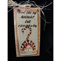 Katzenhaltung Handbemaltes Holzschild Aus Holz von Lookforthesign